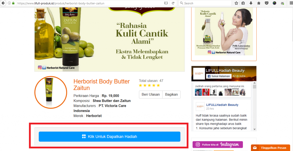 dapatkan hadiah