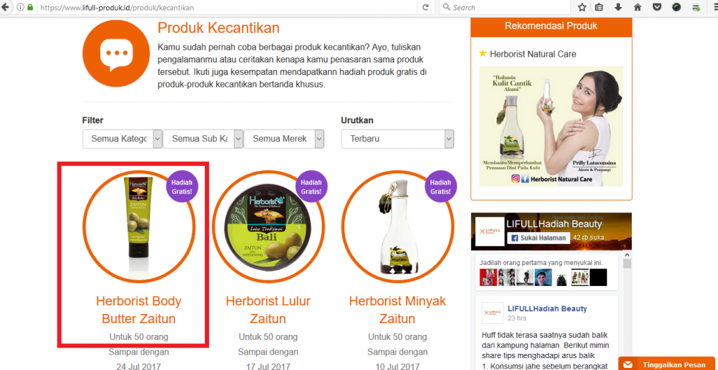 pilih kecantikan